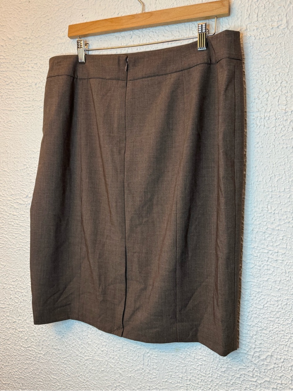 Calvin Klein Brown Tailored Pencil Skirt - Picture 3 of 10